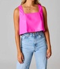 manning cropped tank top in magenta