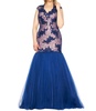 mermaid prom dress - plus in midnight