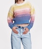 jaycee ombre crochet sweater in sunrise melange