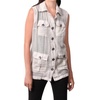oil wash cargo pocket vest in sand