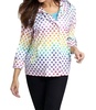 get spotted rain jacket in white multi