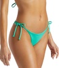 sol searcher tie-side tanga bikini bottoms in green tropics