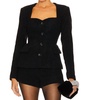 rivka sweetheart blazer in black
