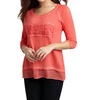 love top in coral