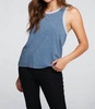 coastal cloth racer tank denim in mineral wash