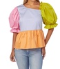 rooney top in spring colorblock
