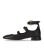 A.Bocca Black Ballet Flat With Straps