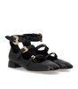 A.Bocca Black Ballet Flat With Straps