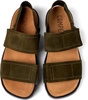 Green Nubuck 2-Strap Sandal for Men