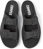 Black Leather Slide for Men