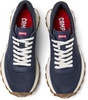 Blue Nubuck and Textile Sneakers for Men.