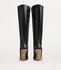 Leather Knot Knee-High Boots 90