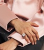 Rhodium-Plated Sterling Silver Orb Signet Ring