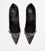 Satin Embellished Efflorescence Pumps 65