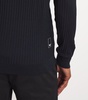 Virgin Wool-Blend Ribbed Sweater
