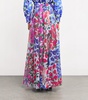 Floral High-Rise Palazzo Trousers