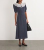 Silk Polka Dot Midi Dress