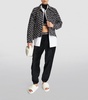 Asymmetric-Hem Logo Print Jacket