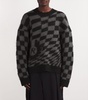 x Belstaff Wool-Blend Chequerboard Sweater