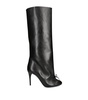 Leather Bow Knee-High Boots 90