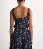 Floral-Embroidered Crop Top