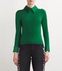 Satin-Collar Porla Sweater