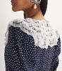 Silk Polka Dot Midi Dress
