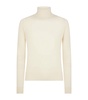 Wool-Silk-Cashmere Rollneck Sweater