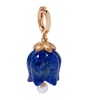 Yellow Gold and Lapis Tulip Charm