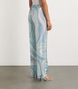Marmo Print Wide-Leg Trousers