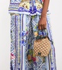 Raffia Pineapple Cross-Body Bucket Bag