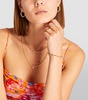 Yellow Gold Bamboo Hoop Earrings