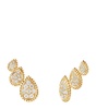 Yellow Gold and Diamond Serpent Bohème Three Motifs Earrings