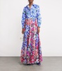 Floral High-Rise Palazzo Trousers