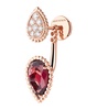 Rose Gold, Diamond and Garnet Serpent Bohème Earrings