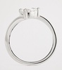 White Gold and Diamond  Saturn Ring