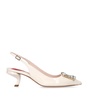 Patent Leather Virgule Slingback Heels 55