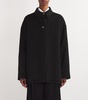 Wool-Silk Button Crane Jacket