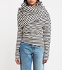 Organic Cotton Draped-Neck Asymmetrical Top