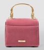 Mini Velvet Embroidered Mayfair Top-Handle Bag