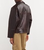 Double-Breasted Leather Jacket