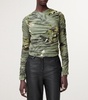 Draped Floral Print Hanako Top
