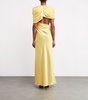 Satin Draped Gown