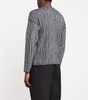 Jacquard-Striped Crew-Neck Sweater