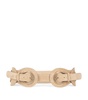 Suede Double-Buckle Belt