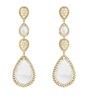 Yellow Gold and Mother-of-Pearl Serpent Bohème Pendant Earrings
