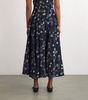 Embroidered Bergamota Sueño Midi Skirt