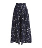 Embroidered Bergamota Sueño Midi Skirt