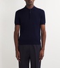 Cotton Ribbed-Trim Polo Shirt