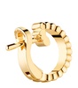 Yellow Gold Quatre Grosgrain Single Clip Earring